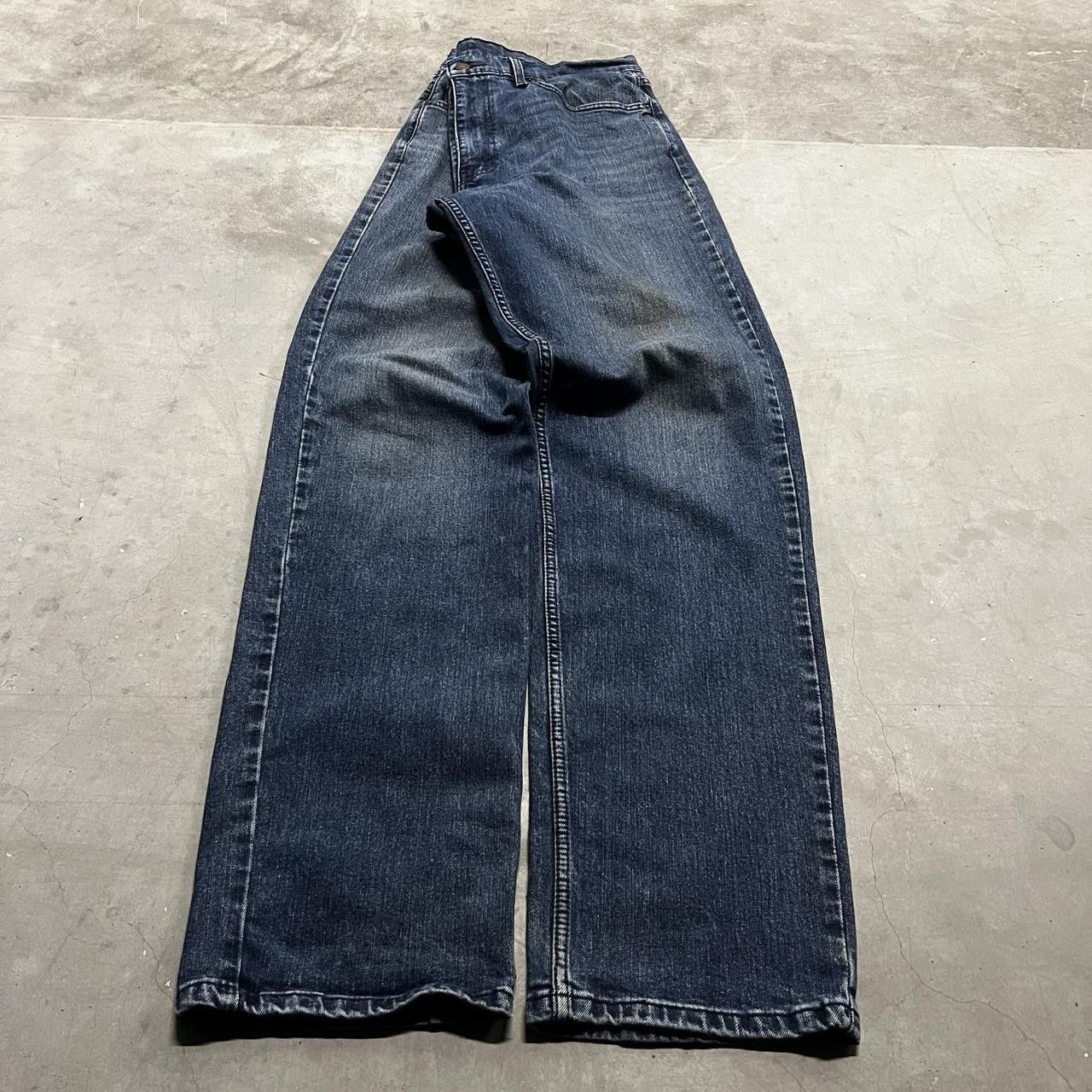 Levi's × Vintage Vintage Y2K Tall Levis Dark wash Relaxed Denim Jeans ! Size US 36 / EU 52 - 3 Thumbnail