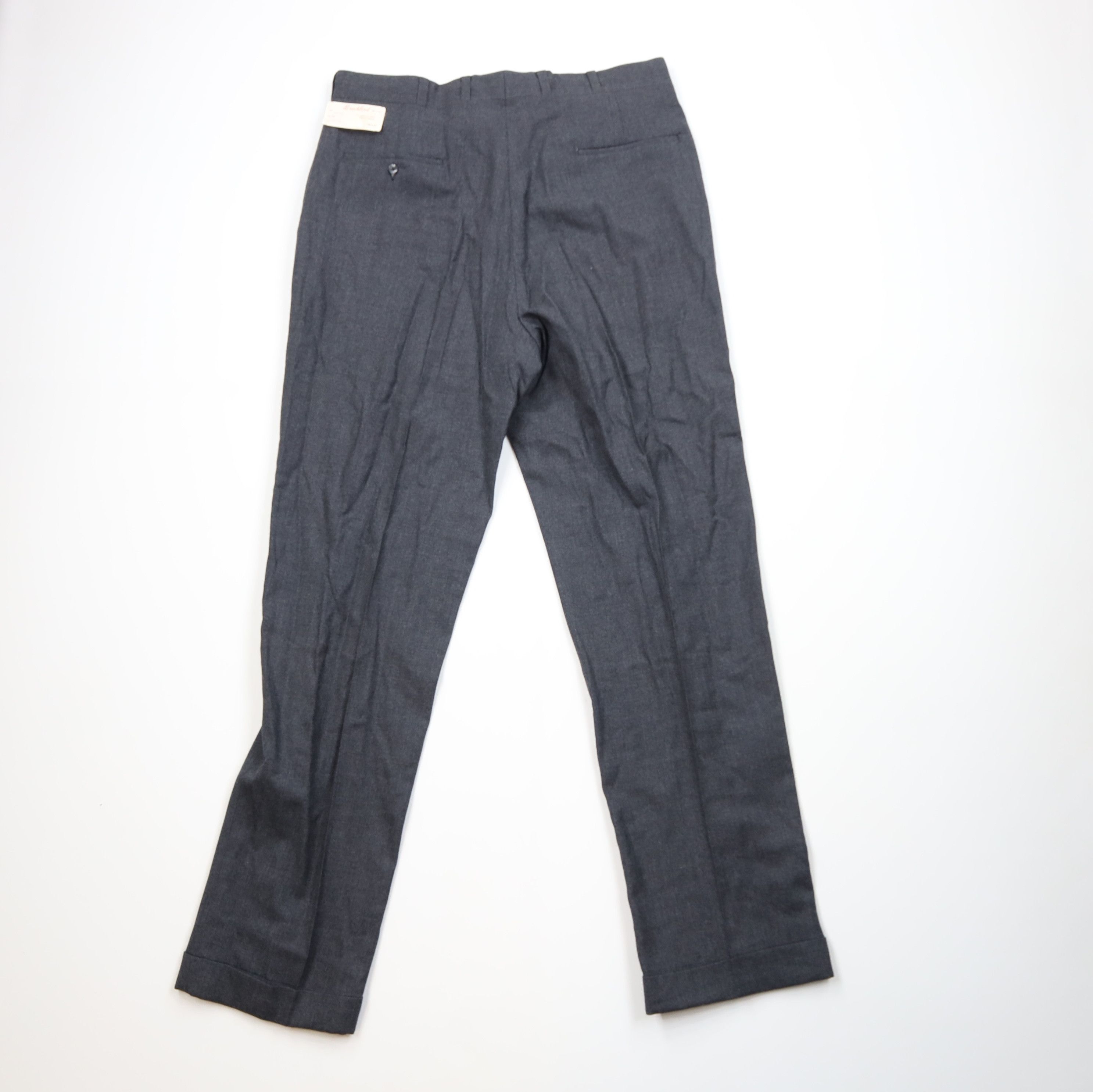 Vintage Deadstock Vintage 60s 70s Streetwear Wool Chino Pants Gray Size US 38 / EU 54 - 8 Thumbnail