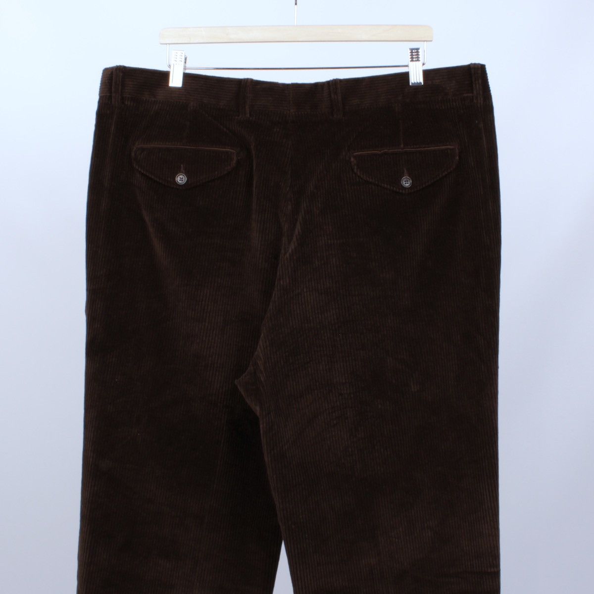 Designer × Paul & Shark × Vintage PAUL & SHARK Velvet Vintage Brown Pants Trousers Elasticized Size US 44 / EU 60 - 5 Thumbnail
