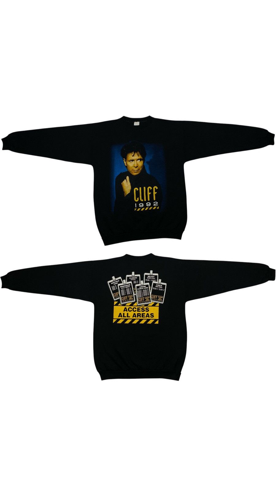 Band Tees 🔥LASTDROP🔥 1992 Cliff Richard Access All Areas Sweatshirt Size US XL / EU 56 / 4 - 2 Thumbnail