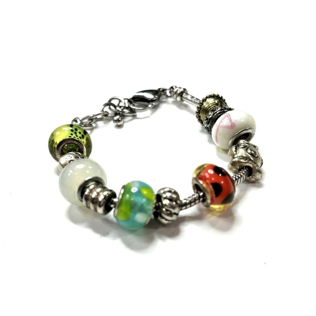 Other EUROPEAN BEADS Women's Silver Multi Charm Bracelet Size ONE SIZE - 1 Thumbnail