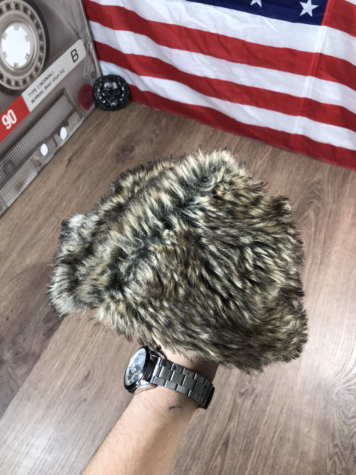 Japanese Brand × Vintage Vintage Fuzzy Mohair Hat Drill Size ONE SIZE - 10 Thumbnail