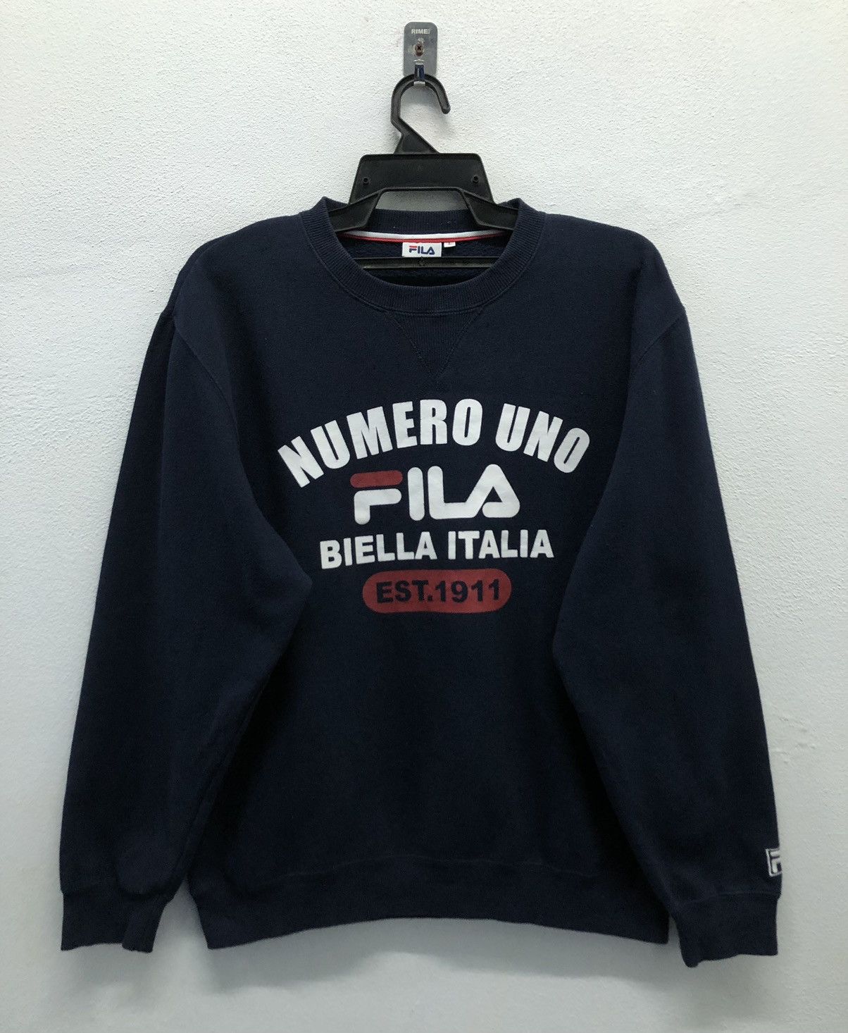 Fila Vintage Fila Numero Uno Biella Italia Sweatshirt Size US L / EU 52-54 / 3 - 1 Thumbnail