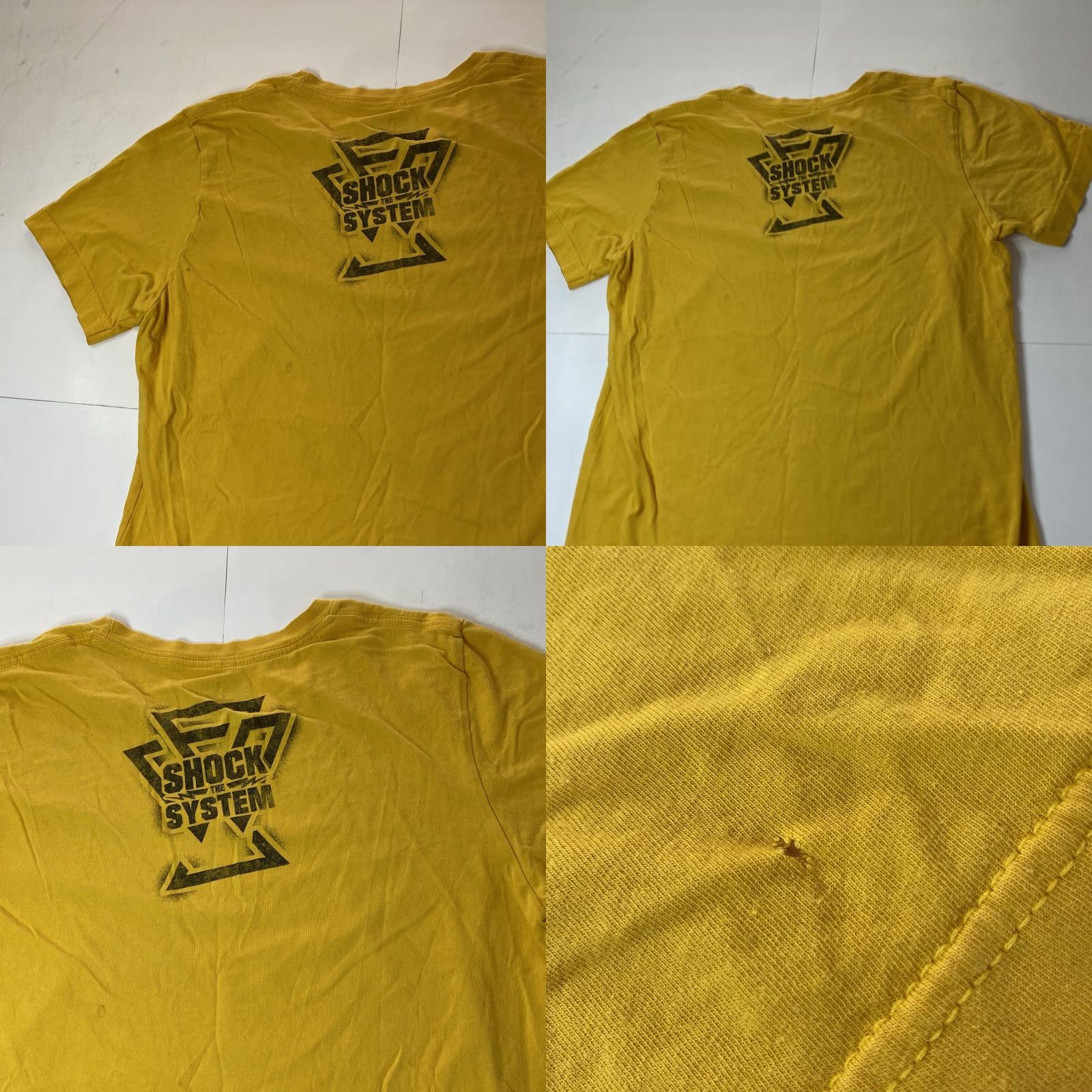 Vintage VINTAGE WWE NXT Undisputed Era Shock The System Yellow T Shirt Medium M Size US M / EU 48-50 / 2 - 8 Thumbnail