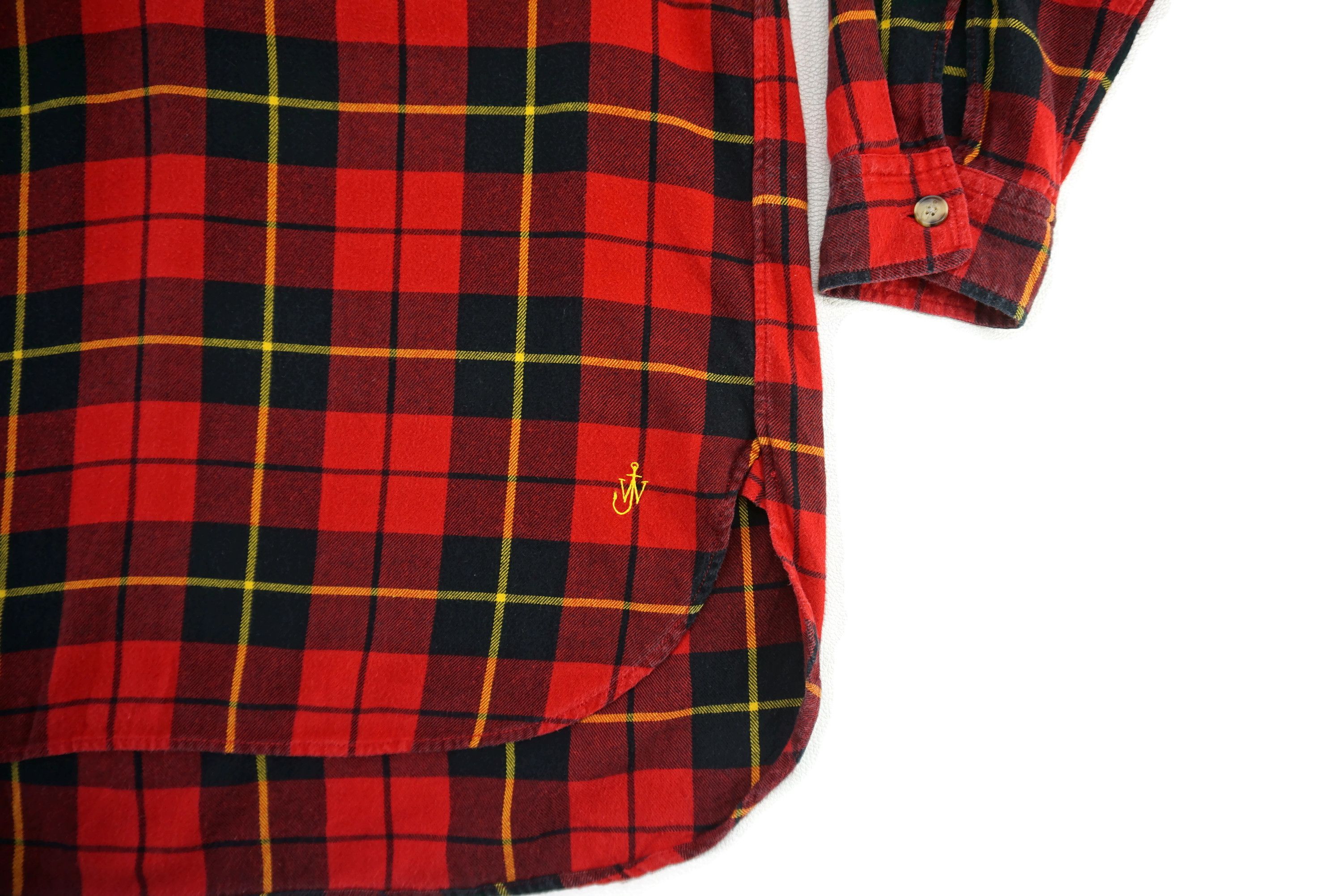 JW Anderson × Uniqlo J.W. Anderson Throwshirt Plaid Tartan Pullover Shirt Size L / US 10 / IT 46 - 3 Thumbnail
