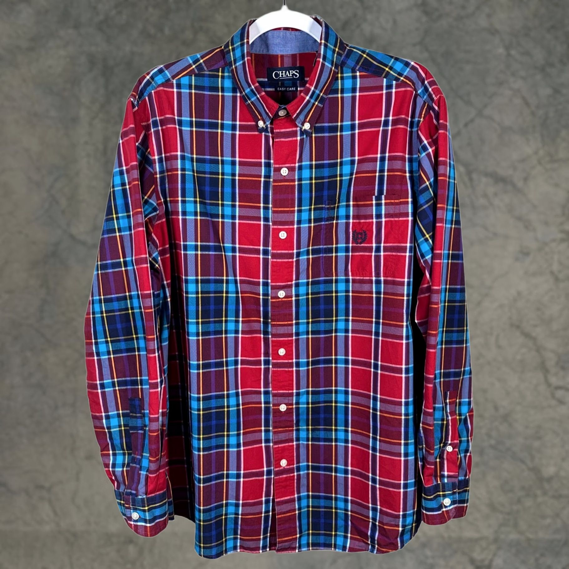 Chaps Chaps Shirt Men L Long Sleeve Red Button-Down Size US L / EU 52-54 / 3 - 1 Thumbnail