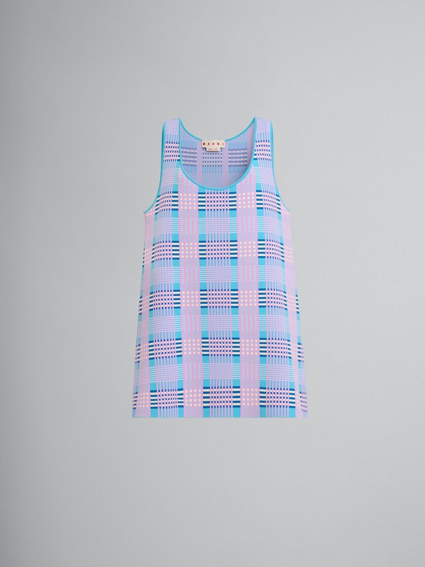Marni o1f1d3z0725 Techno Knit A-Line Dress in Multicolor Size XS / US 0-2 / IT 36-38 - 1 Thumbnail