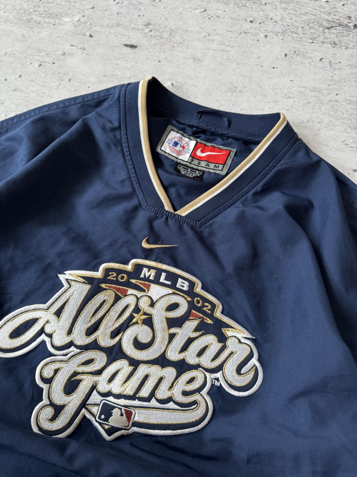 Nike × Vintage NIKE ALL STARS GAME VINTAGE 00s y2k BAGGY NYLON SWEATSHIRT Size US L / EU 52-54 / 3 - 4 Thumbnail