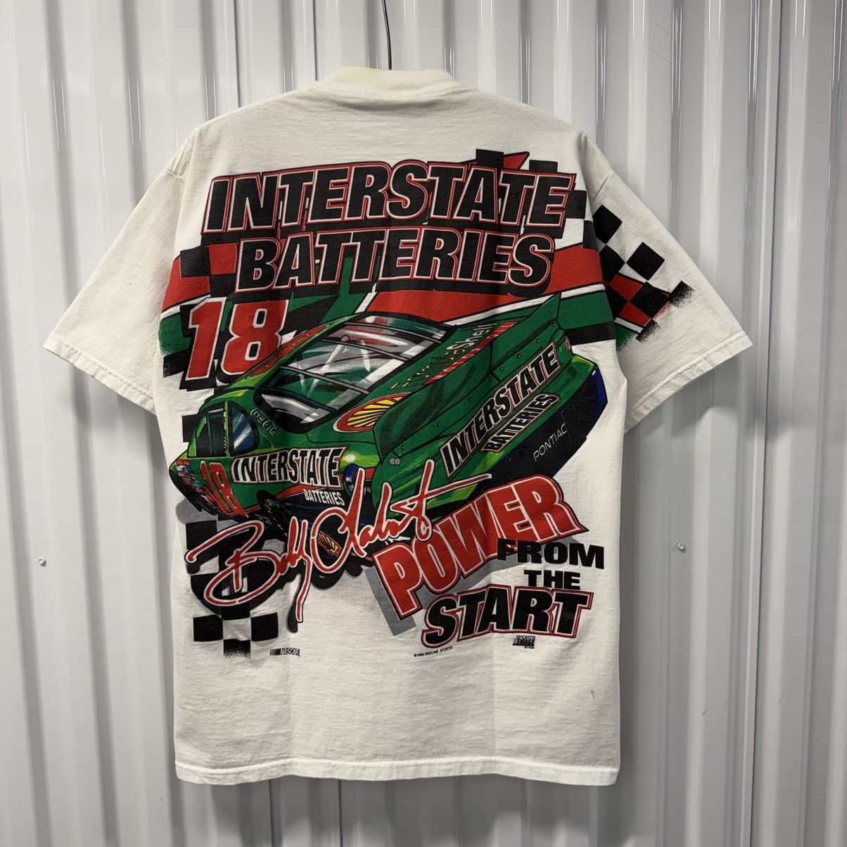 NASCAR × Vintage Crazy Vintage 90s NASCAR Bobby Labonte All Over Print Tee Size US XL / EU 56 / 4 - 12 Thumbnail