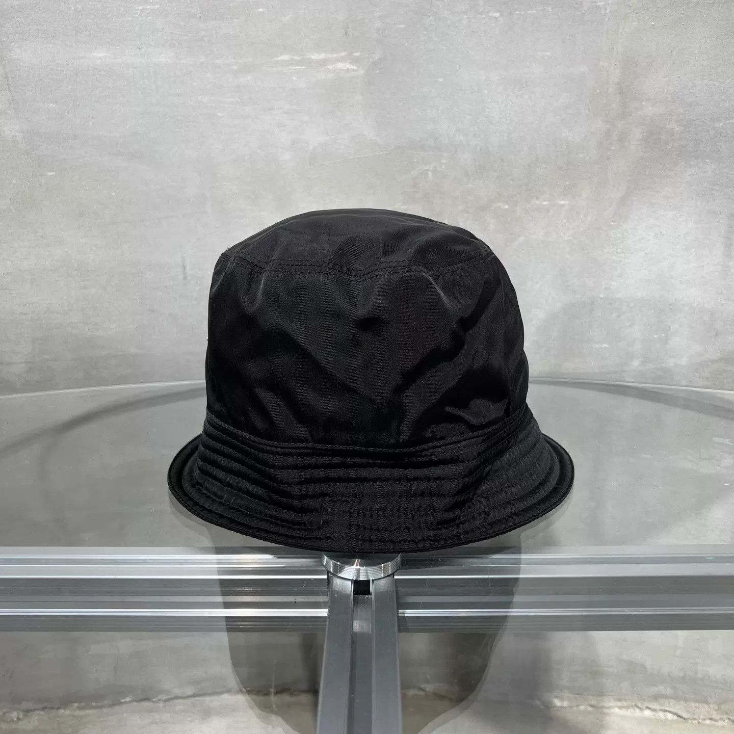 Prada PRADA tri logo men's black nylon fisherman DY7865 M Size ONE SIZE - 2 Thumbnail