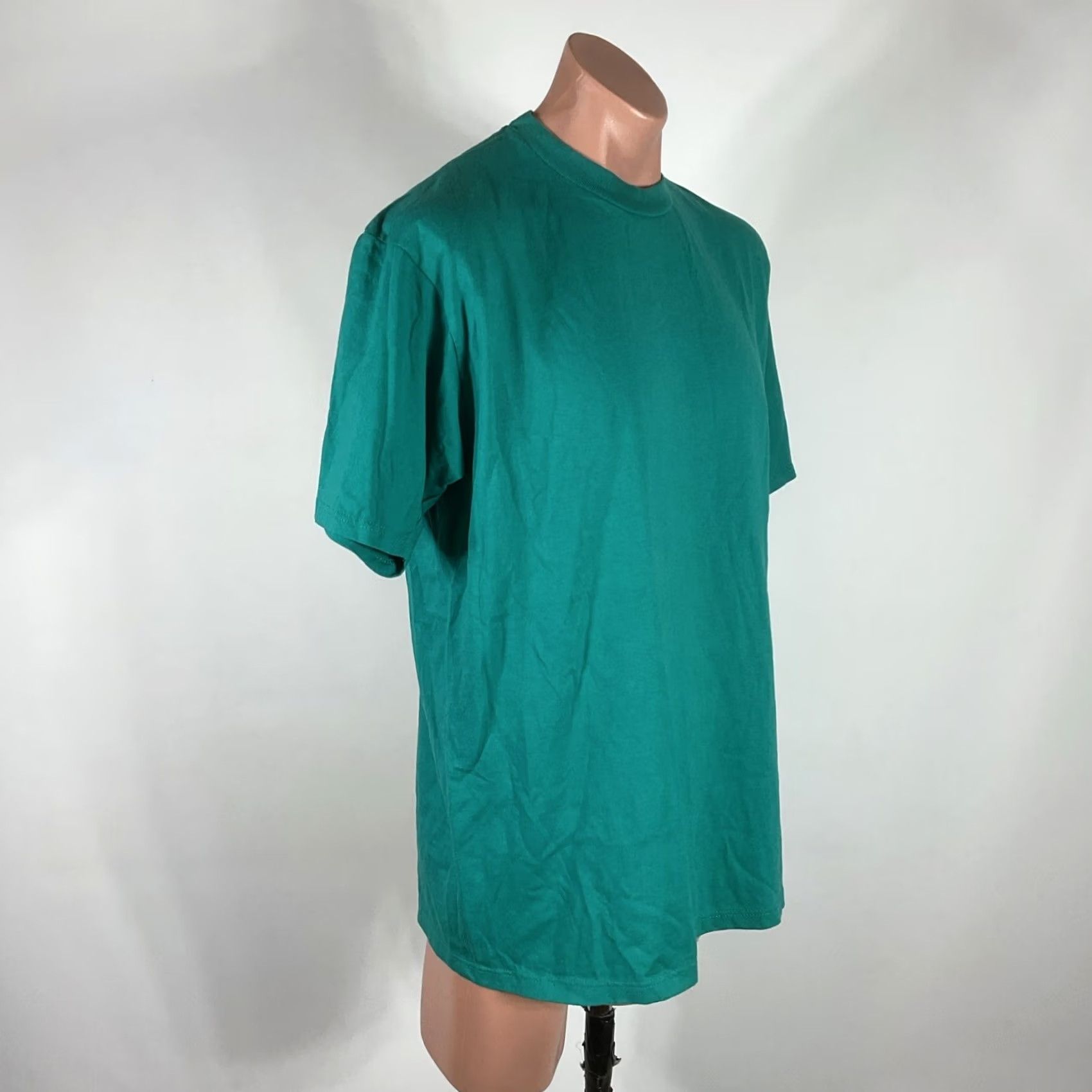 Jerzees VINTAGE Jerzees T-Shirt Jade Green 50/50 XL USA MADE Crew Neck Short Sleeve Mens Shirt Size US XL / EU 56 / 4 - 3 Thumbnail