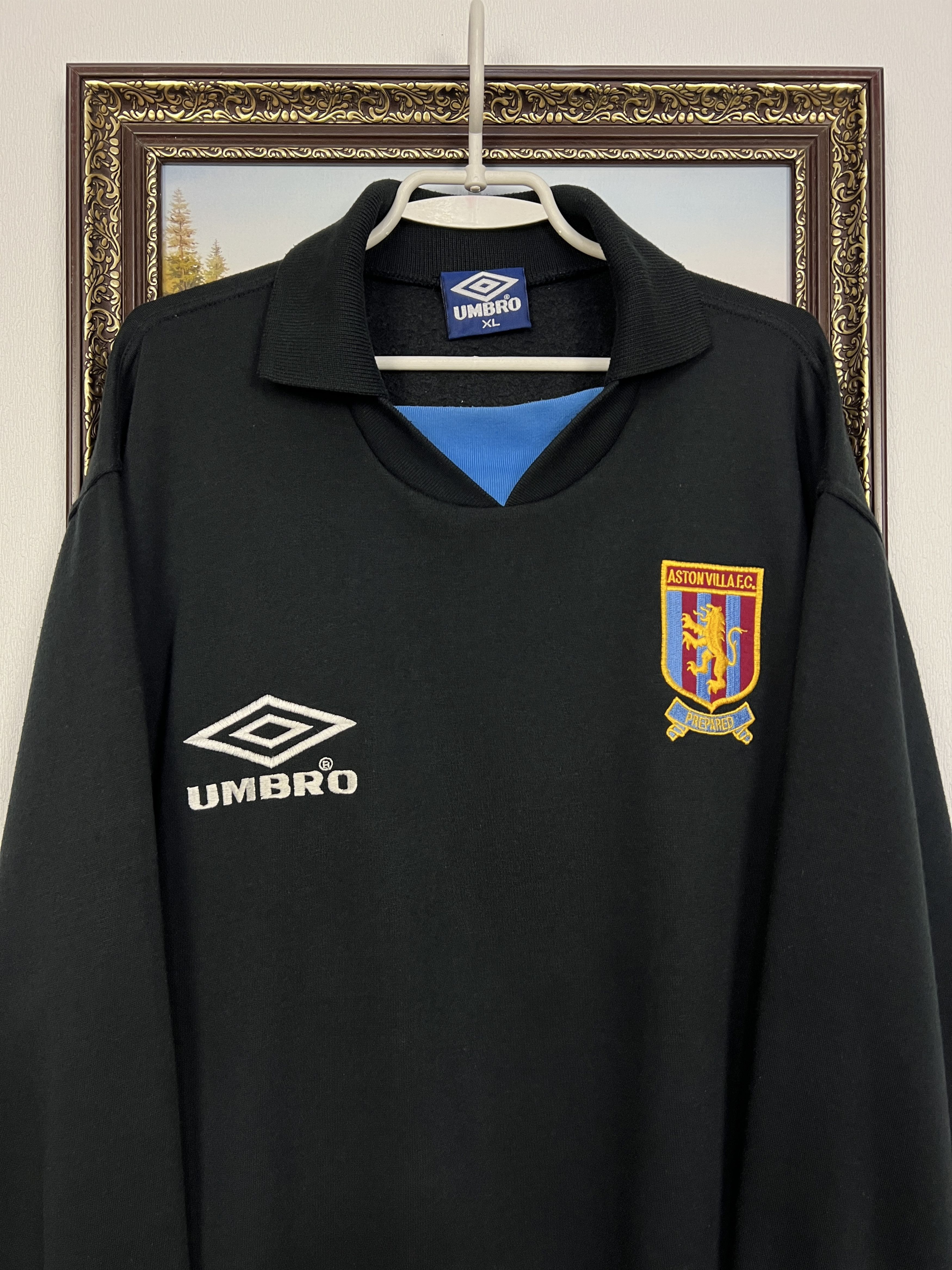 Umbro Vintage Aston Villa Football Jacket Soccer Track Top Rare Size US XL / EU 56 / 4 - 2 Thumbnail