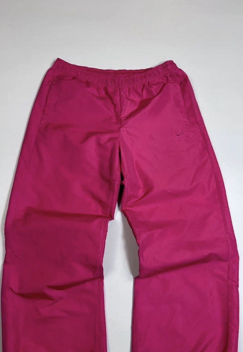 Nike × Vintage Nike Vintage Y2K Nylon Baggy Pants Swoosh Drill Size US 32 / EU 48 - 3 Thumbnail