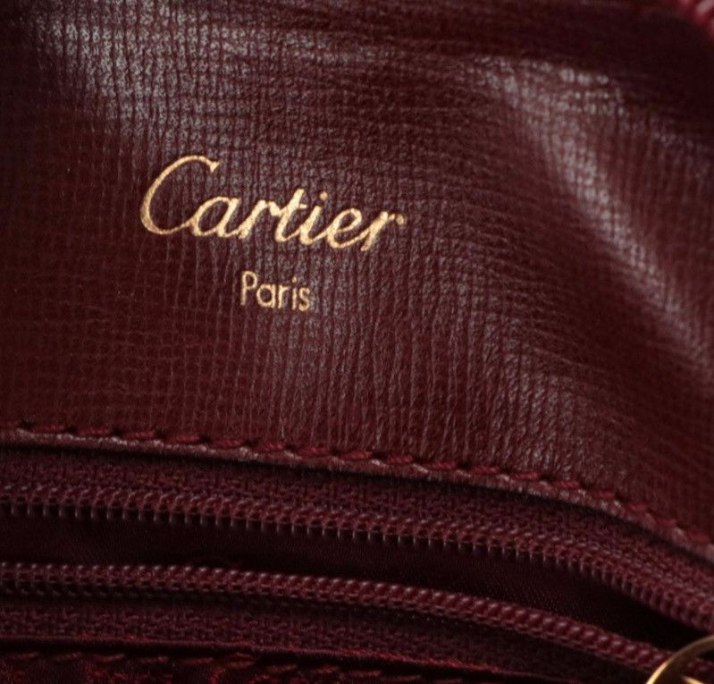 Cartier Cartier Bordeaux Leather Backpack – Gold-Tone Hardware Size ONE SIZE - 6 Thumbnail