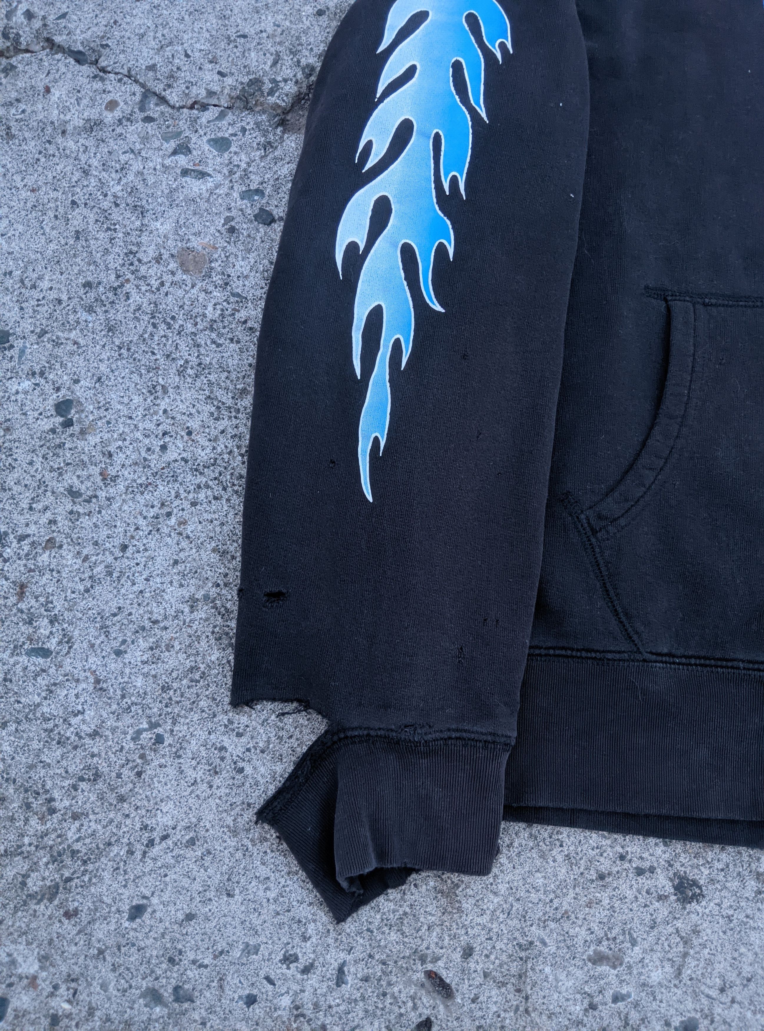 Harley Davidson Distressed type jnco affliction Harley davidson flames hood Size US L / EU 52-54 / 3 - 5 Thumbnail