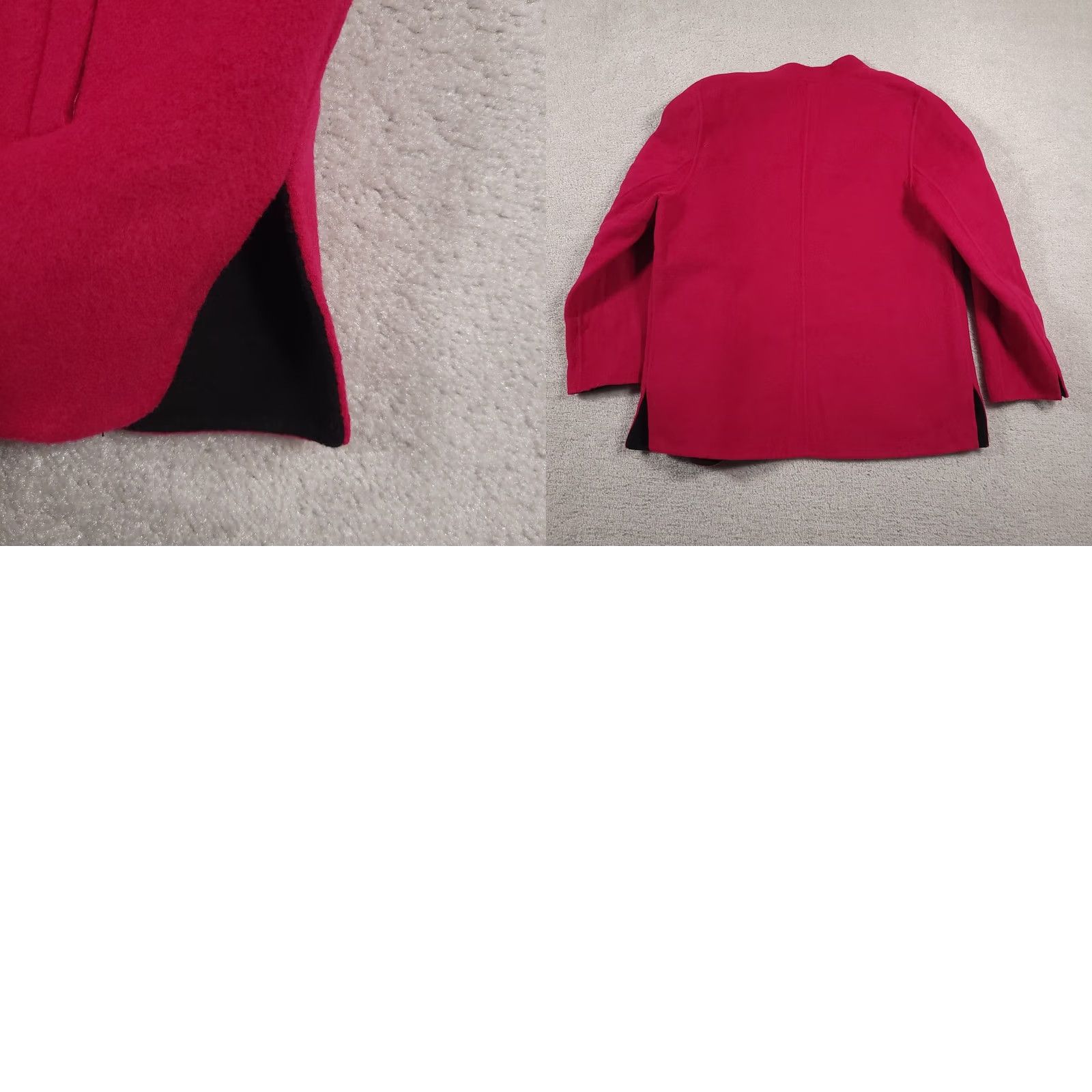 Talbots VINTAGE Talbots Jacket Womens 8 Pink Wool Cashmere Blend Petite Italian Fabric Coat Size M / US 6-8 / IT 42-44 - 9 Thumbnail