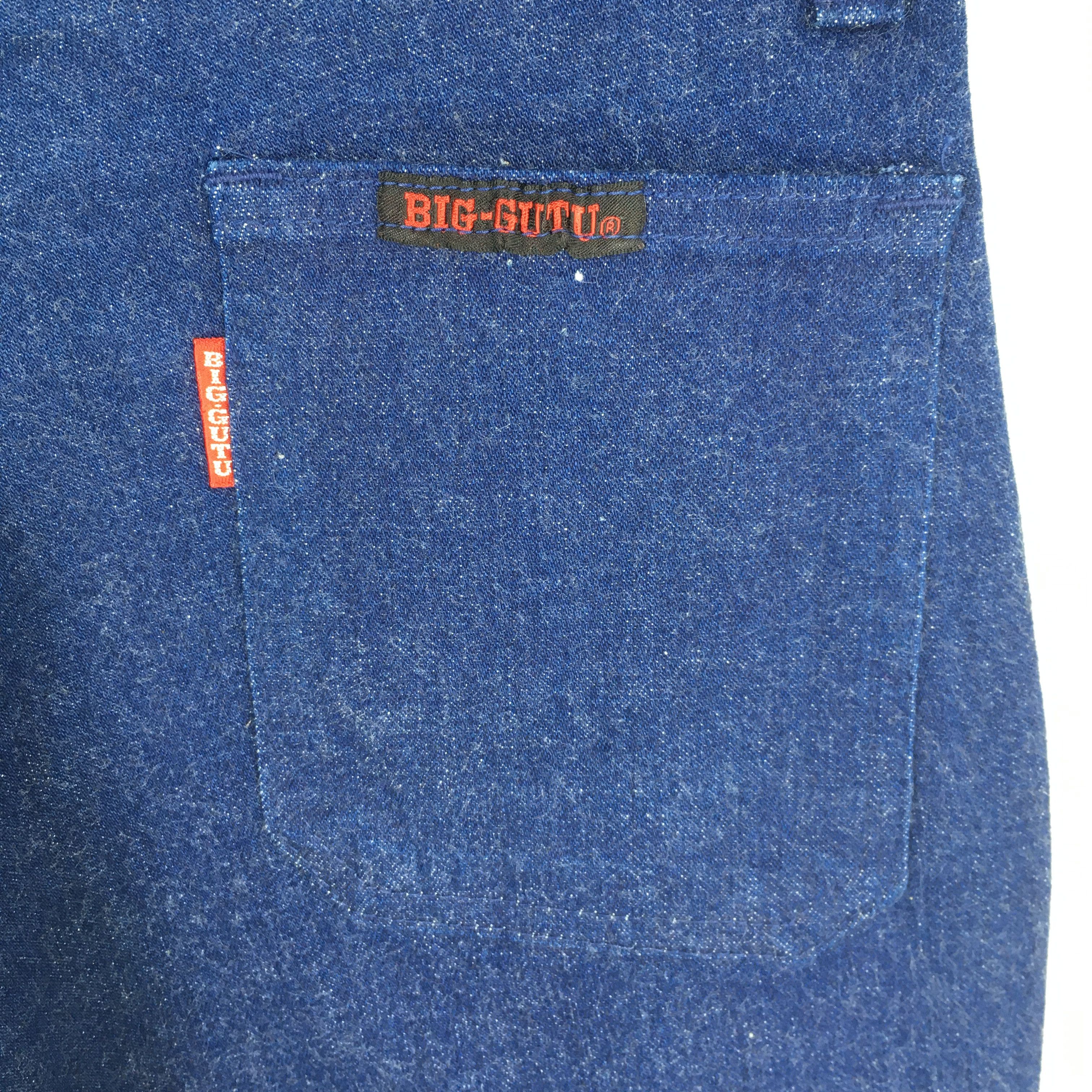 Size 26x29.5 Vintage Big Gutu Blue Flared Bootcut Jeans