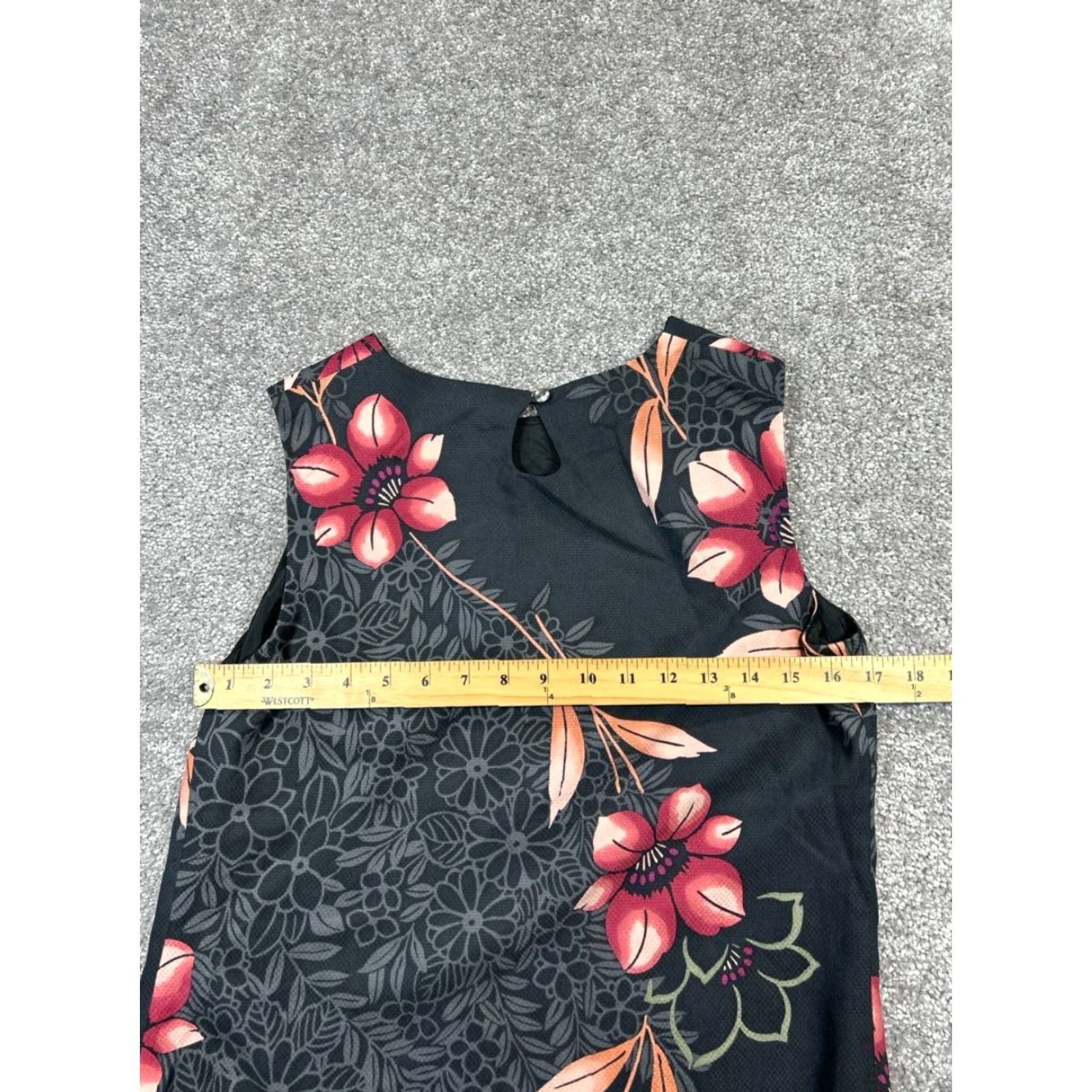 Tommy Bahama Tommy Bahama Dress Womens Small Black Red Floral Silk Size S / US 4 / IT 40 - 5 Thumbnail
