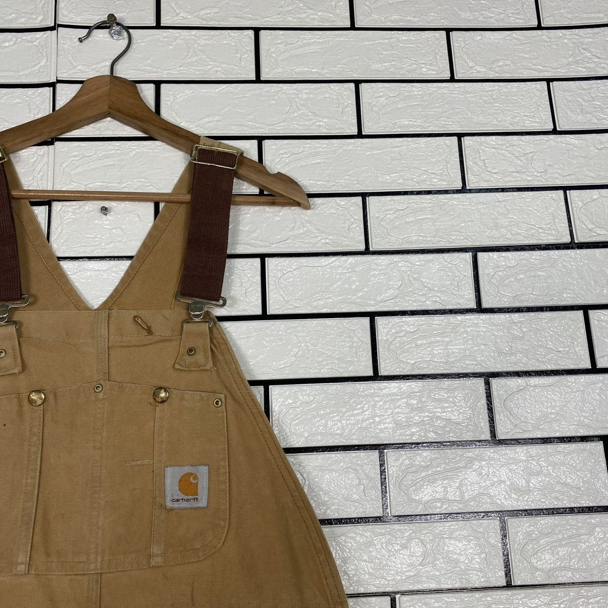 Carhartt 🔥VINTAGE COVERALL CARHARTT WORKER DUCK CANVAS DETROIT Size US 36 / EU 52 - 8 Thumbnail