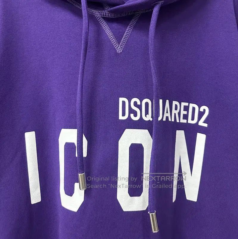 Dsquared2 DSQUARED2 Purple Cotton Long Sleeve Hoodie . Size XL / US 12-14 / IT 48-50 - 5 Thumbnail