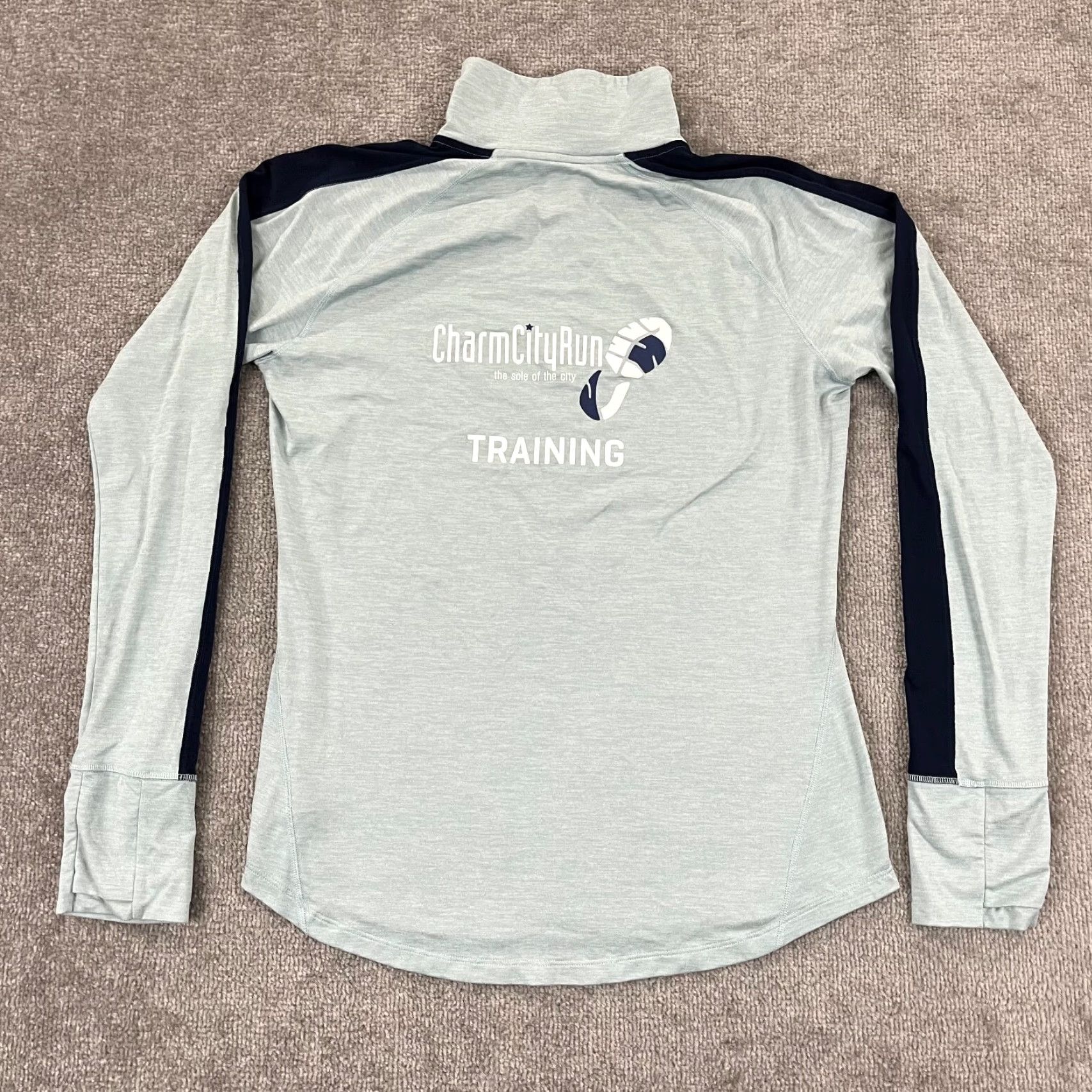 Brooks Brooks Pullover Women Medium Blue Active Running 1/2 Zip Jacket Long Sleeve Mock Jacket Size M / US 6-8 / IT 42-44 - 2 Thumbnail