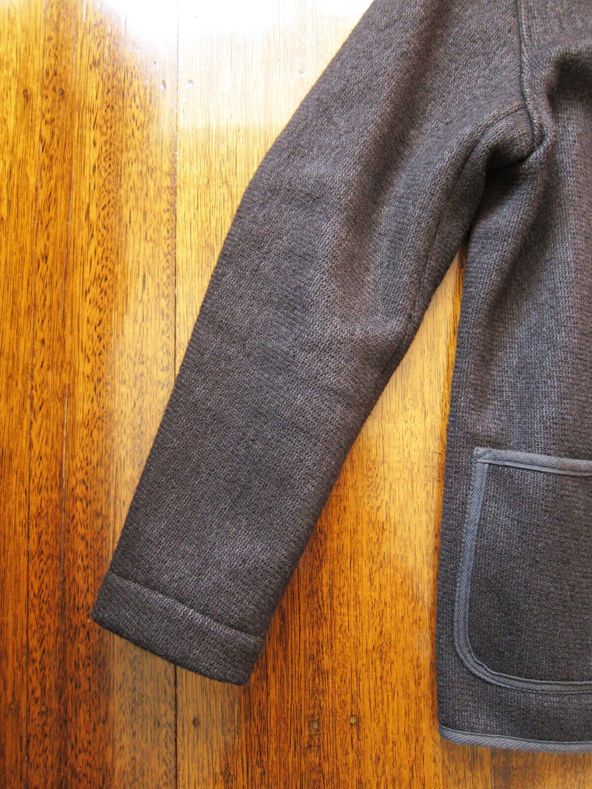 Brown's Beach Collarless Wool Jacket (Size 36)