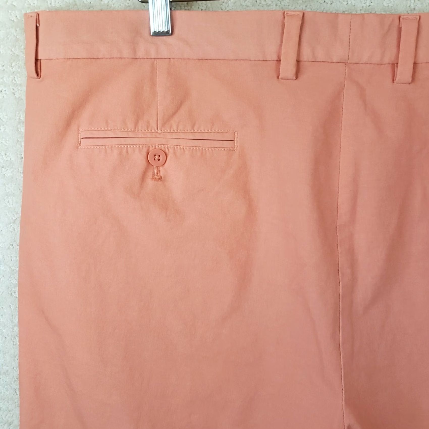 Vineyard Vines Vineyard Vines OTG Shorts Mens 40x9” Coral Orange Cotton Nylon Spandex Slash Pocket Chino Regular Size US 40 / EU 56 - 6 Thumbnail