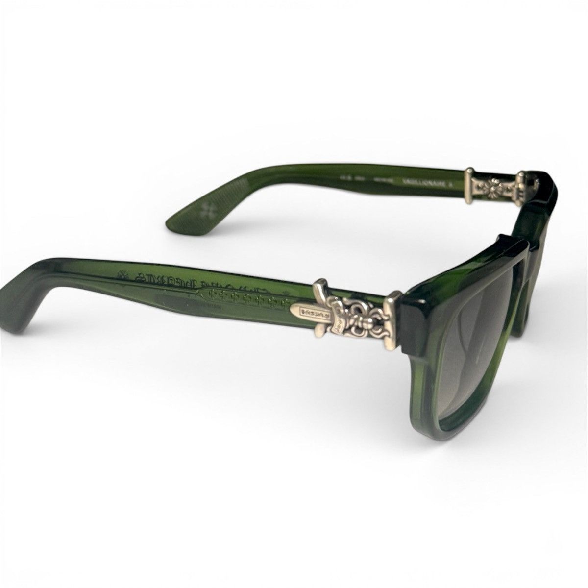Chrome Hearts CHROME HEARTS VAGILLIONAIRE II GREEN SUNGLASSES Size ONE SIZE - 2 Thumbnail
