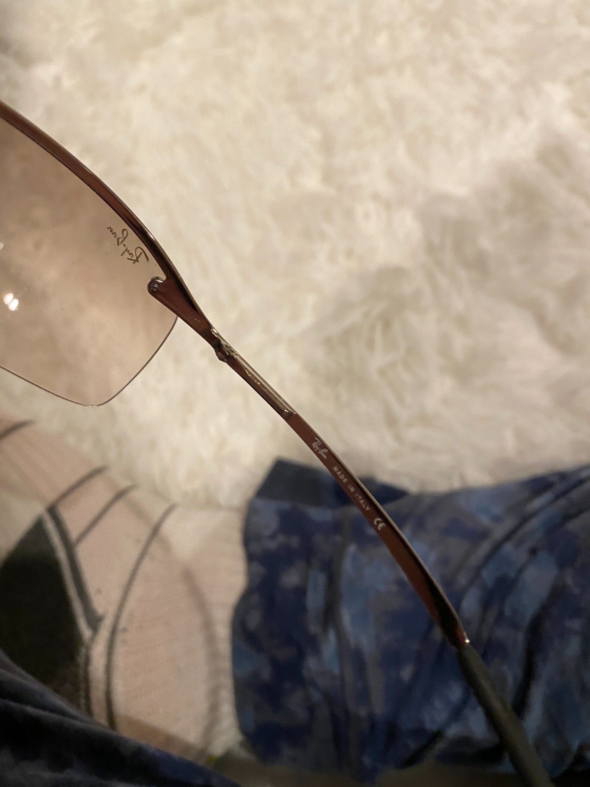RayBan Ray-Ban RB3183 003/8Z Sunglasses Silver frame Beige Silver Size ONE SIZE - 3 Thumbnail