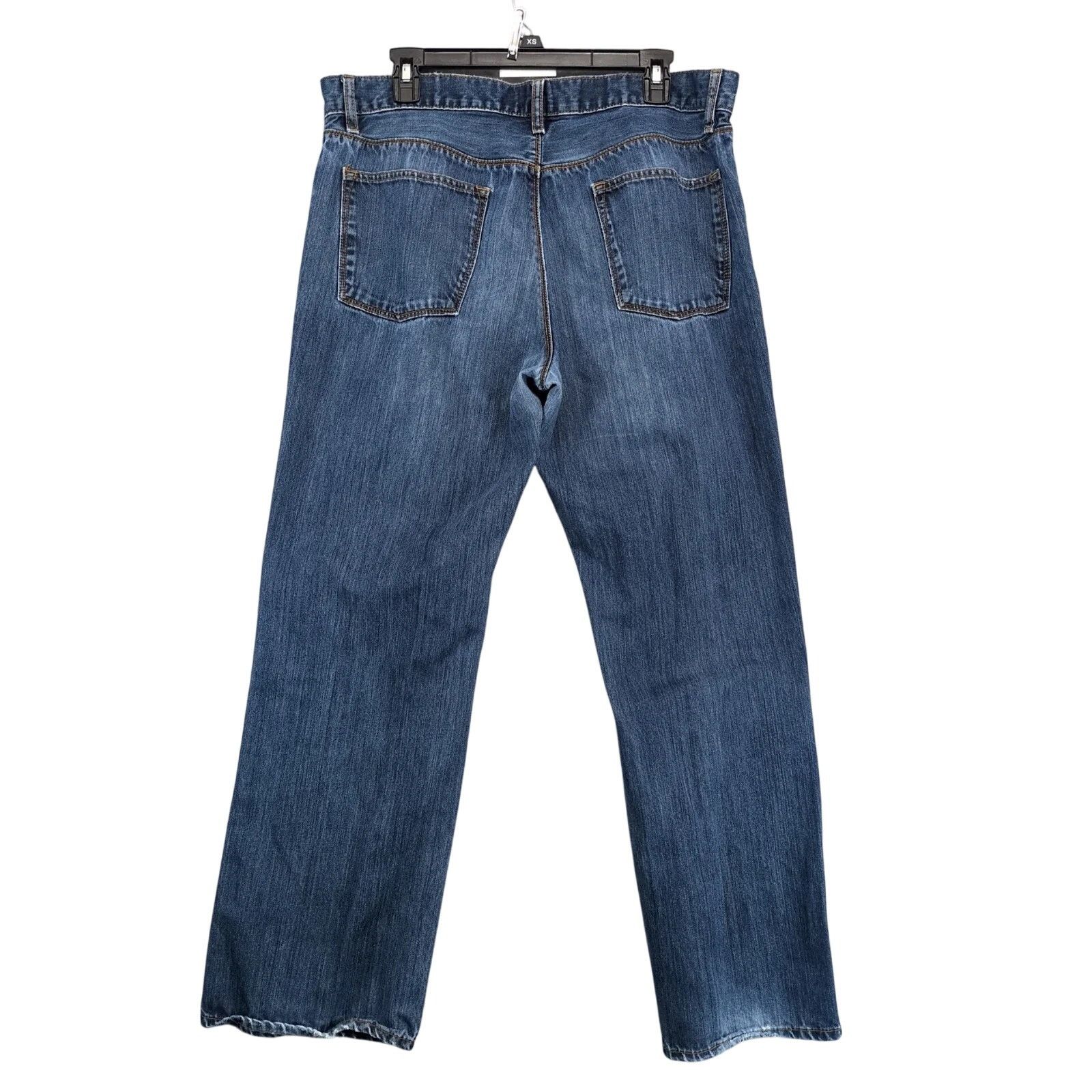 Gap Gap Loose Fit Jeans Men's 36x29 Dark Wash Straight Wide Leg Size US 35 - 2 Thumbnail