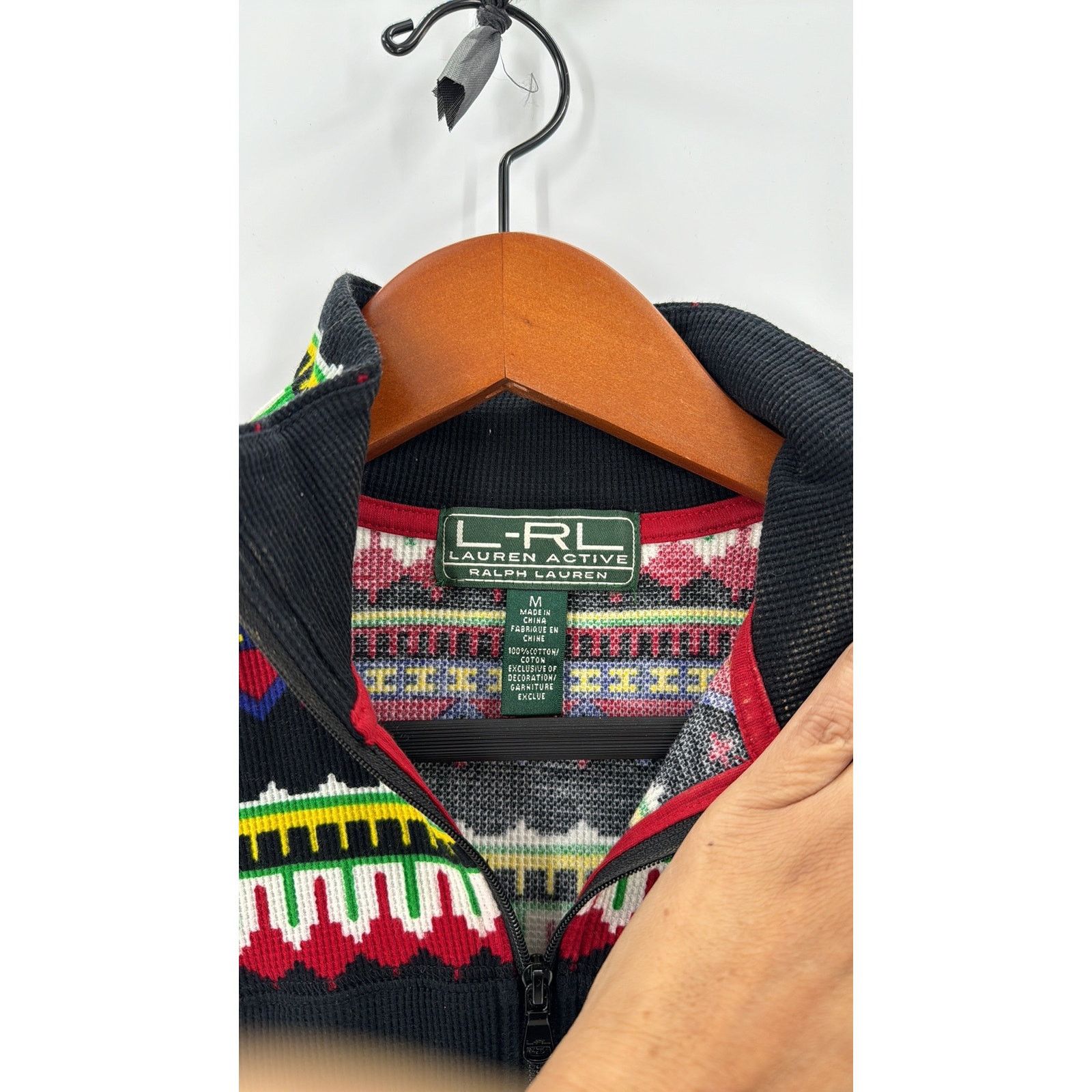 Polo Ralph Lauren LRL Lauren Active Pullover ski joring waffle knit sz M Size M / US 6-8 / IT 42-44 - 6 Thumbnail