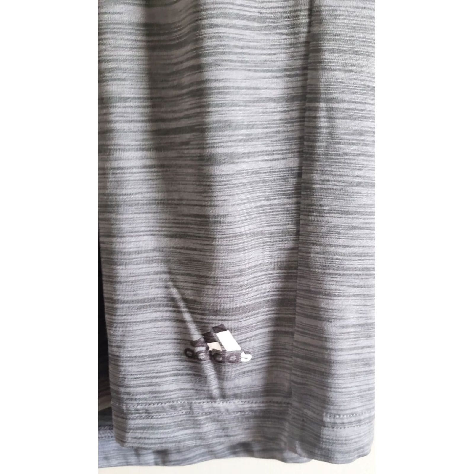 Adidas Adidas Climalite Mens Athletic Shorts Size Medium Drawstring Heather Grey Size US 29 - 3 Thumbnail