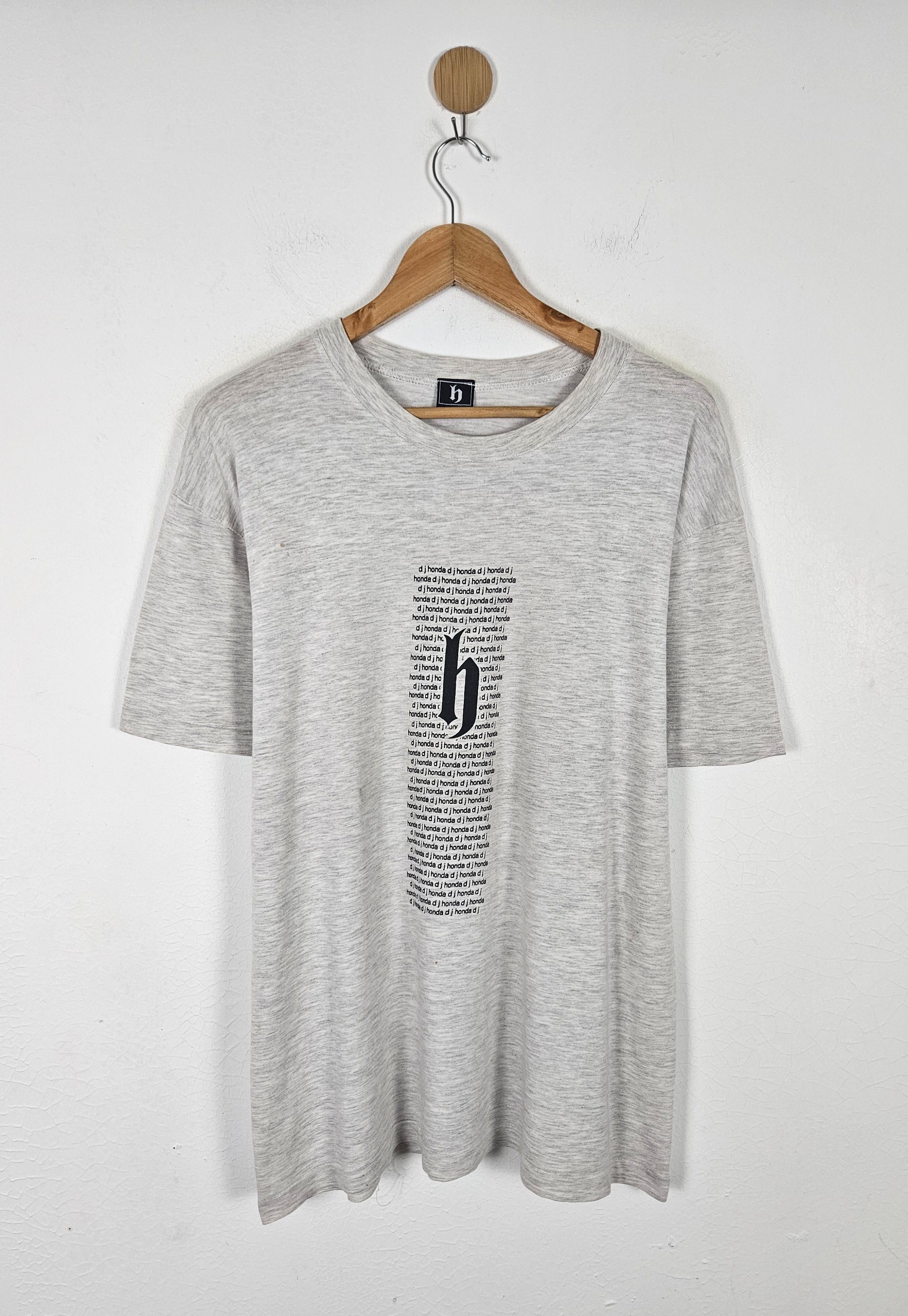 Honda × Japanese Brand × Rap Tees Japanese Hip Hop DJ Honda ‘h’ Logo shirt Size US L / EU 52-54 / 3 - 1 Thumbnail