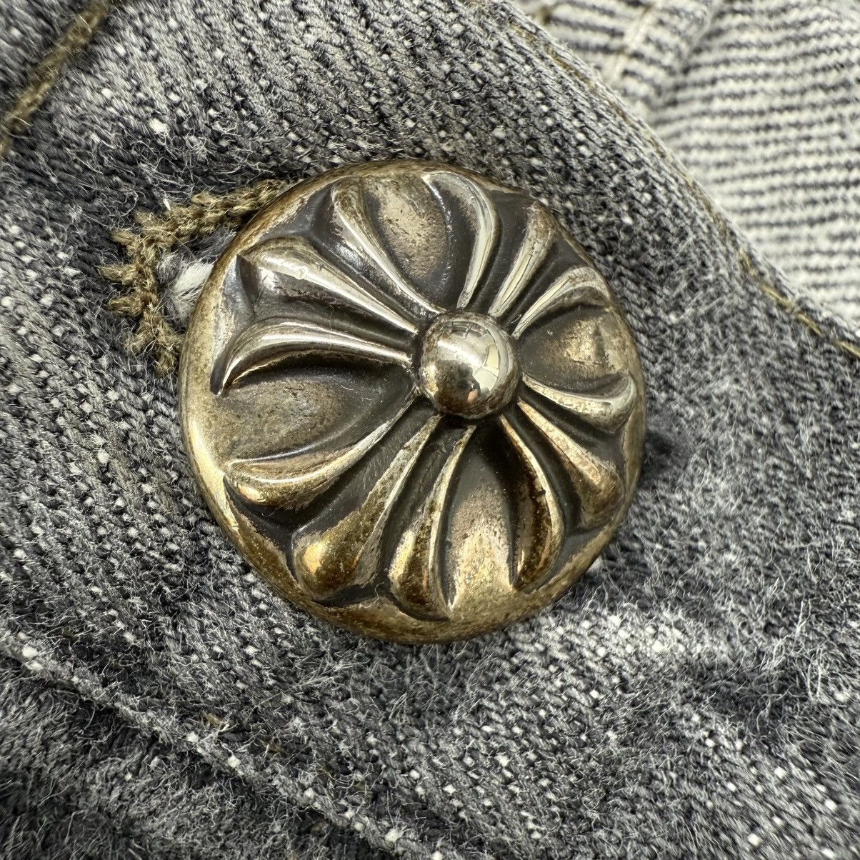 Chrome Hearts Chrome Hearts Grey Levi‘s 501 Black Patch Denim Size US 31 - 7 Thumbnail