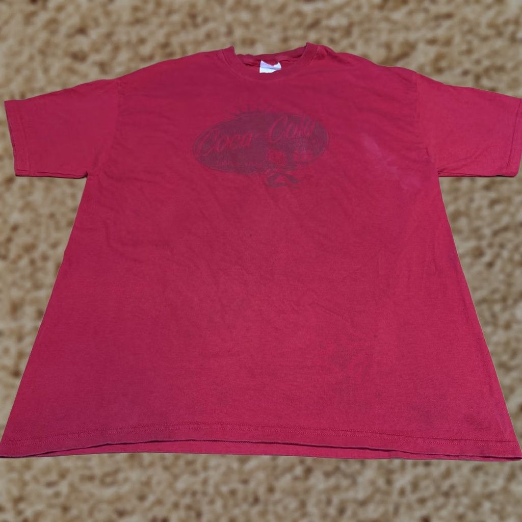 Hanes Coca-Cola Hanes Shirt Mens XL Red Heavyweight Graphic T-Shirt Soda Logo Drink Size US XL / EU 56 / 4 - 1 Thumbnail