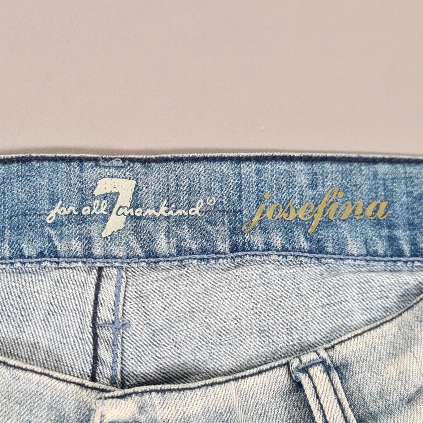 7 For All Mankind 7 For All Mankind Womens Jeans Blue W28 L29 Josefina Boyfriend Fit Denim Size 28" / US 6 / IT 42 - 3 Thumbnail