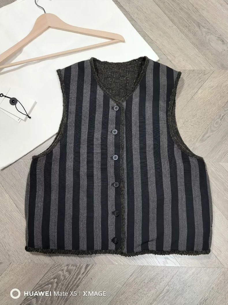 Visvim visvim size 1 24 AW natural mud dyed reversible sweater ves Size 36R - 4 Thumbnail