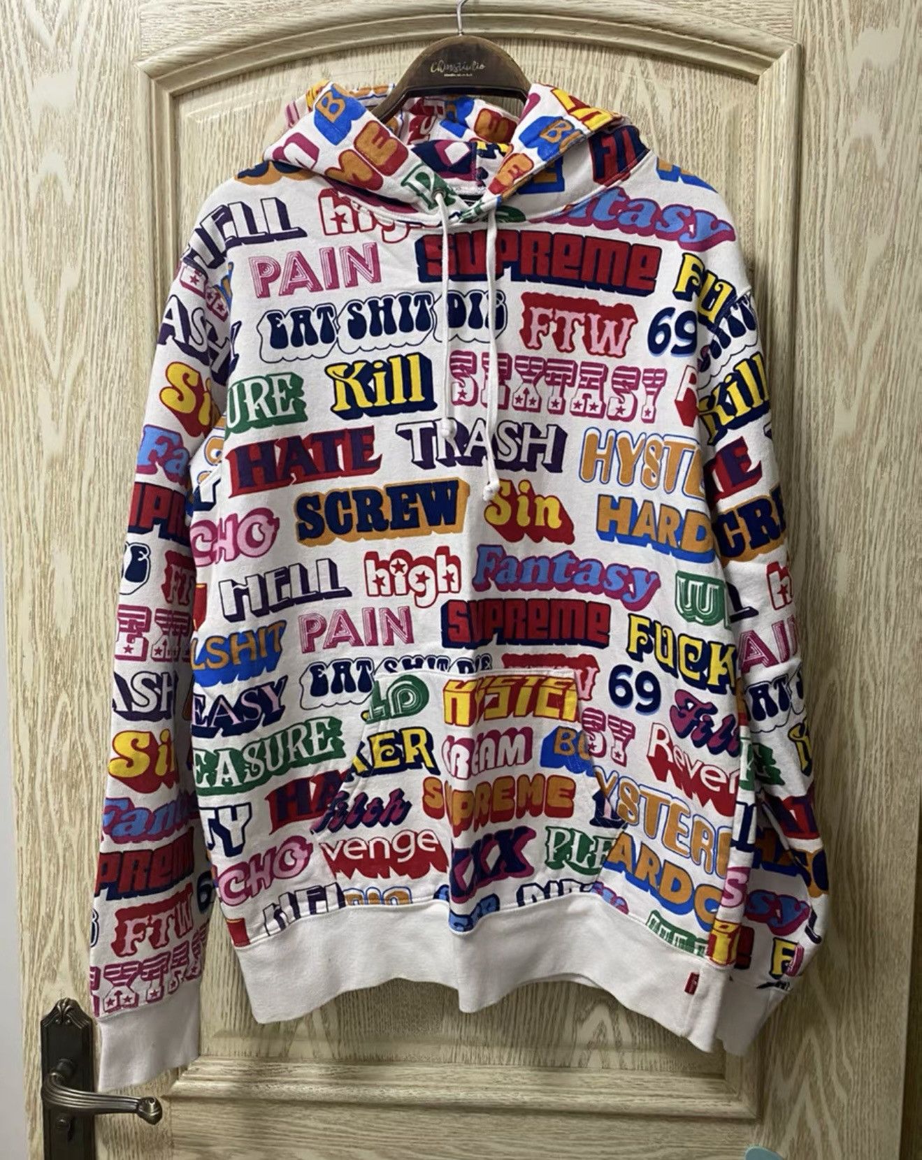 Supreme Supreme hysteric Glamour text hooded hoodie sweatershirt Size US M / EU 48-50 / 2 - 1 Thumbnail