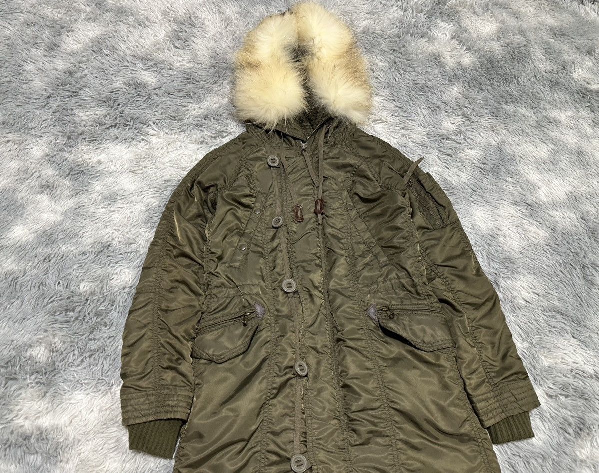 GOA 🔥Y2K Archived Goa Raccoon Fur Parka Jacket Split Hoodie Size US M / EU 48-50 / 2 - 4 Thumbnail