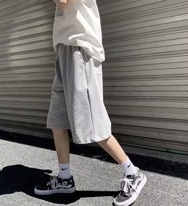 Japanese Brand GrayRelaxed Fit Shorts Asian Style Size US 27 - 7 Thumbnail