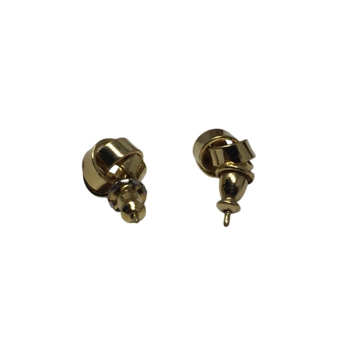 Other Women's Beautiful Gold Tone Stud Knot Earrings with Backs Size ONE SIZE - 3 Thumbnail
