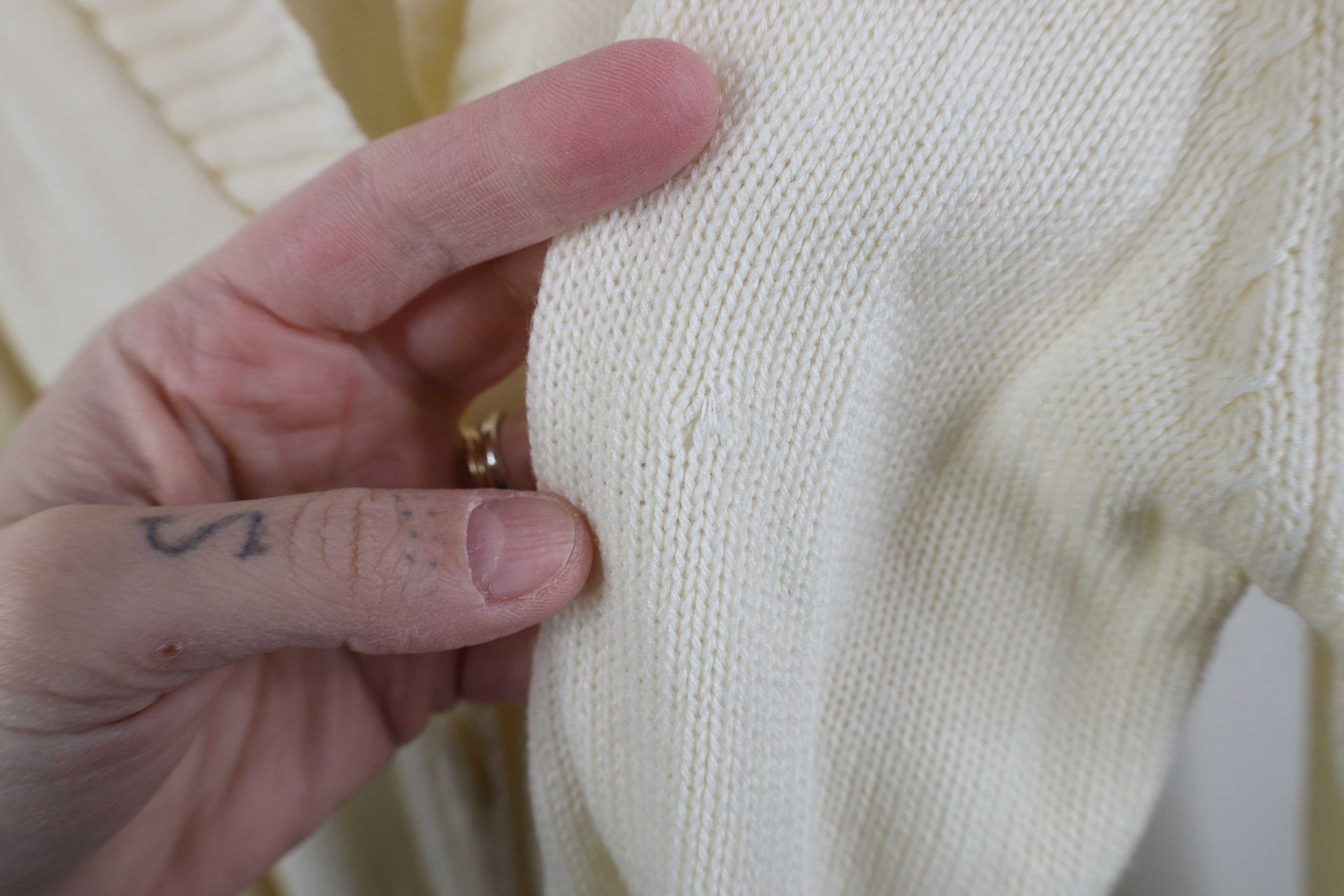 Vintage Vintage 70s Streetwear Belted Knit Shawl Cardigan Sweater Size M / US 6-8 / IT 42-44 - 8 Thumbnail