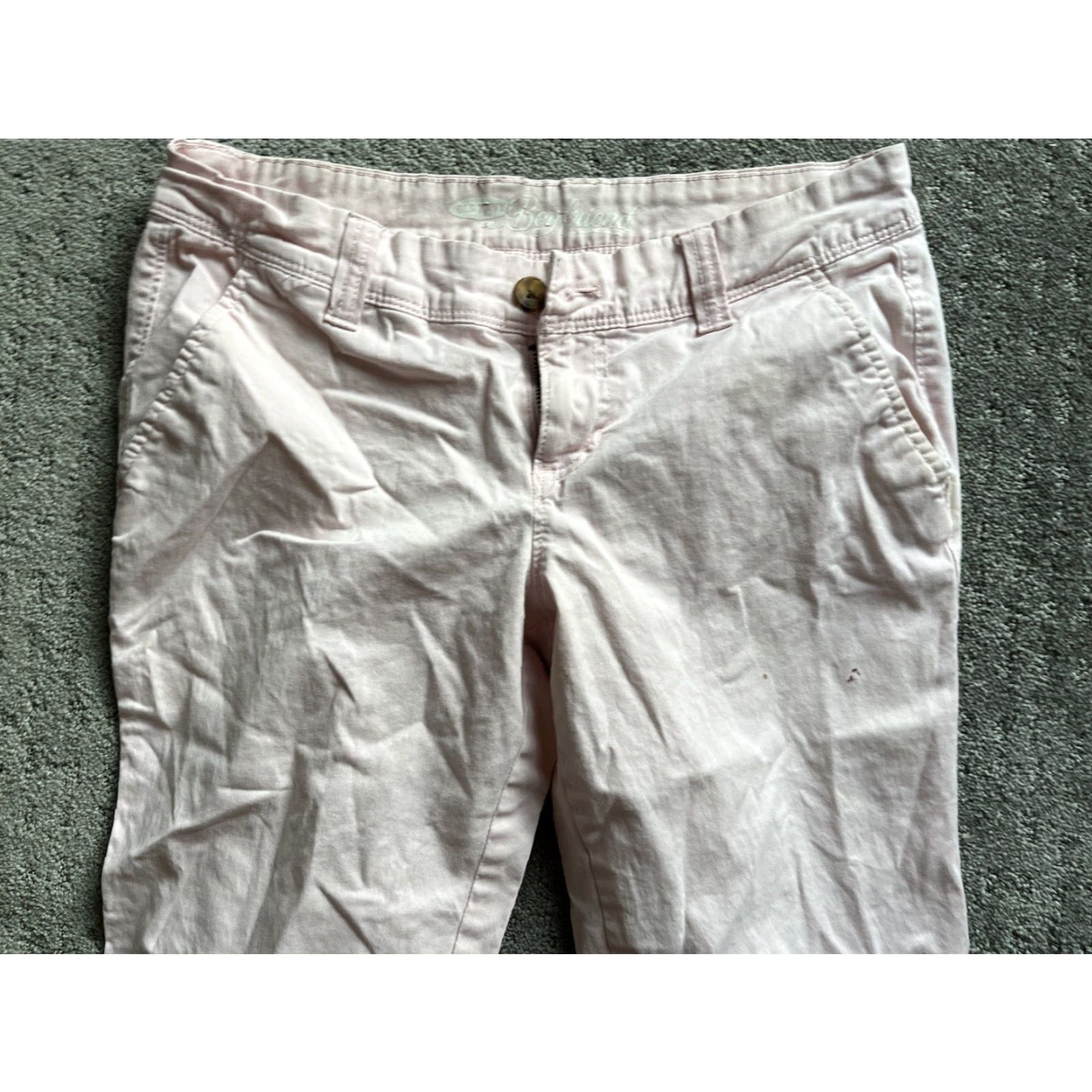 Old Navy VINTAGE Old Navy Women's Pants Chino Mid Rise Straight Leg Khaki Pink Stretch Size 2 Size 26" / US 2 / IT 38 - 2 Thumbnail