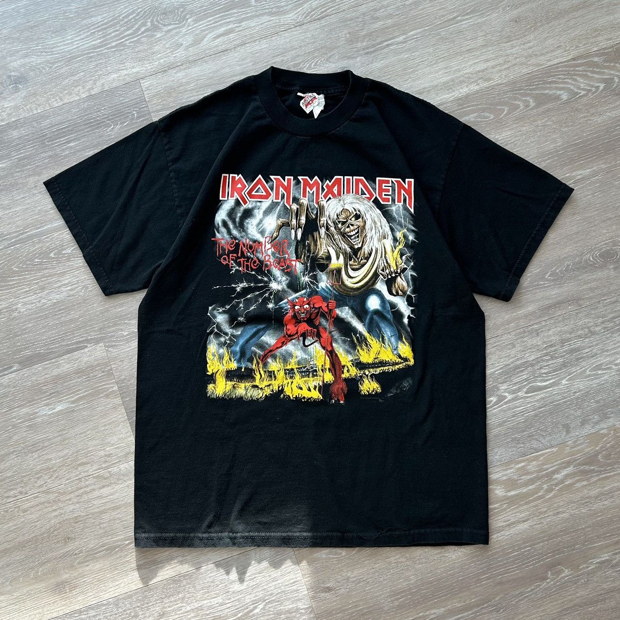 Iron Maiden × Vintage 2008 Iron Maiden Large concert Tee Size US L / EU 52-54 / 3 - 1 Thumbnail