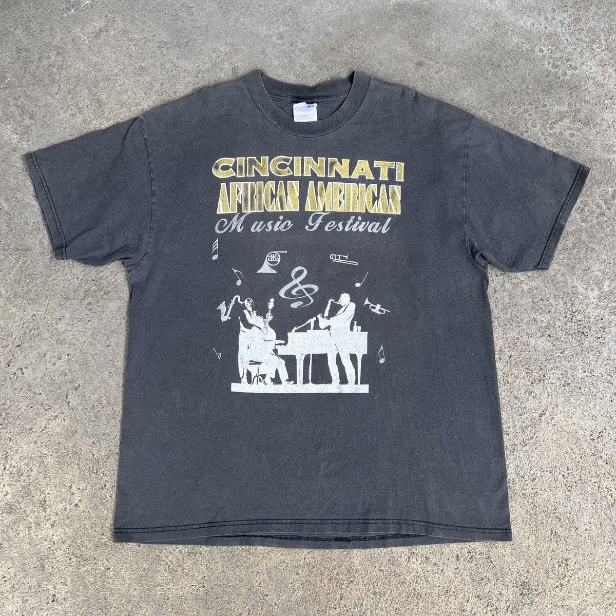 Rap Tees Vintage Jazzin Cincinnati Chaka Khan XL Faded R&B Soul Funk Size US XL / EU 56 / 4 - 7 Thumbnail