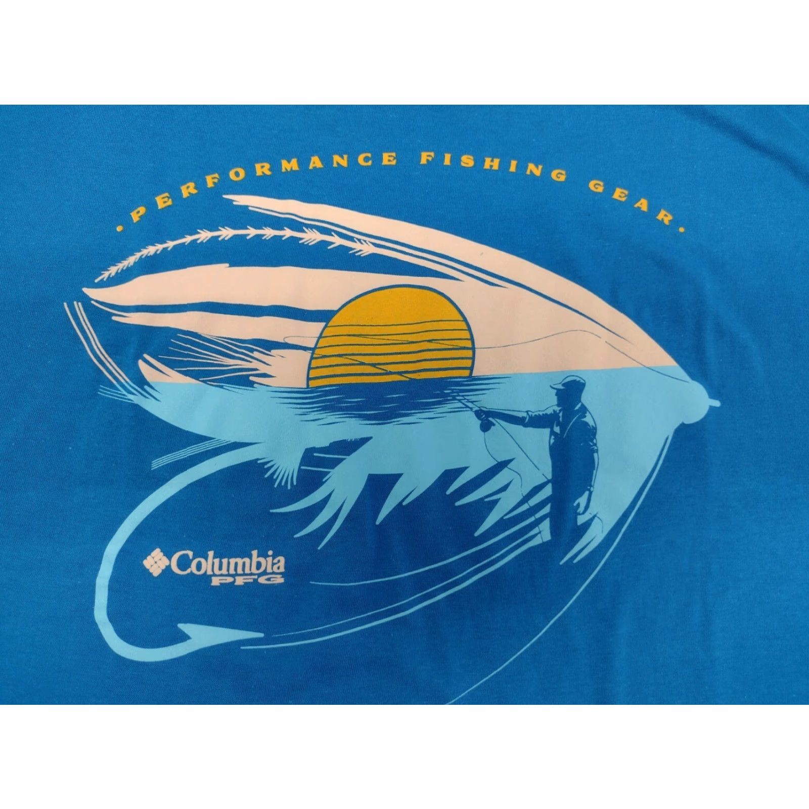 Vintage NWT Columbia PFG Short Sleeve T-Shirt Men's Large Blue Logo Cotton Size US L / EU 52-54 / 3 - 3 Thumbnail