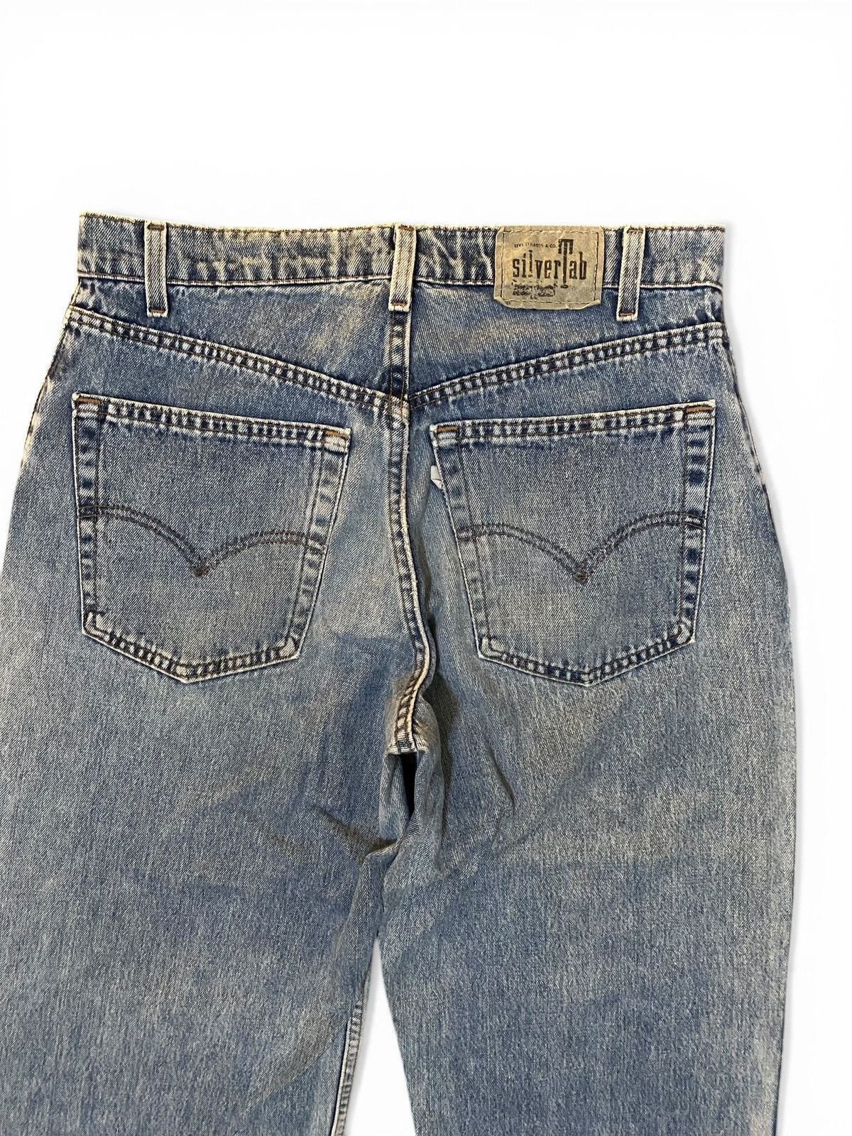 Levi's Vintage 90’s Distressed Baggy Levis Silvertab Blue Jeans Size US 32 / EU 48 - 8 Thumbnail