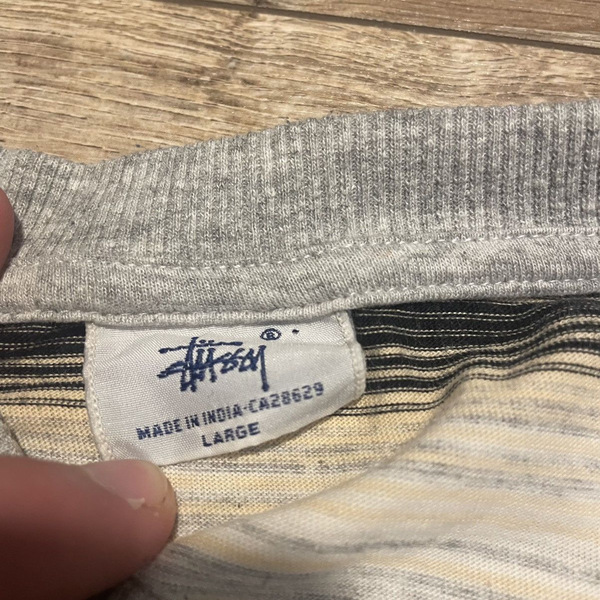Stussy Stüssy Design Striped T-Shirt – Classic Streetwear Size US L / EU 52-54 / 3 - 4 Thumbnail