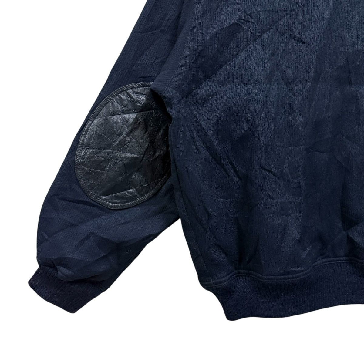 Vintage Vintage Suntory Coffee Boss Bomber Jacket Leather Dark Blue Size US XL / EU 56 / 4 - 7 Thumbnail