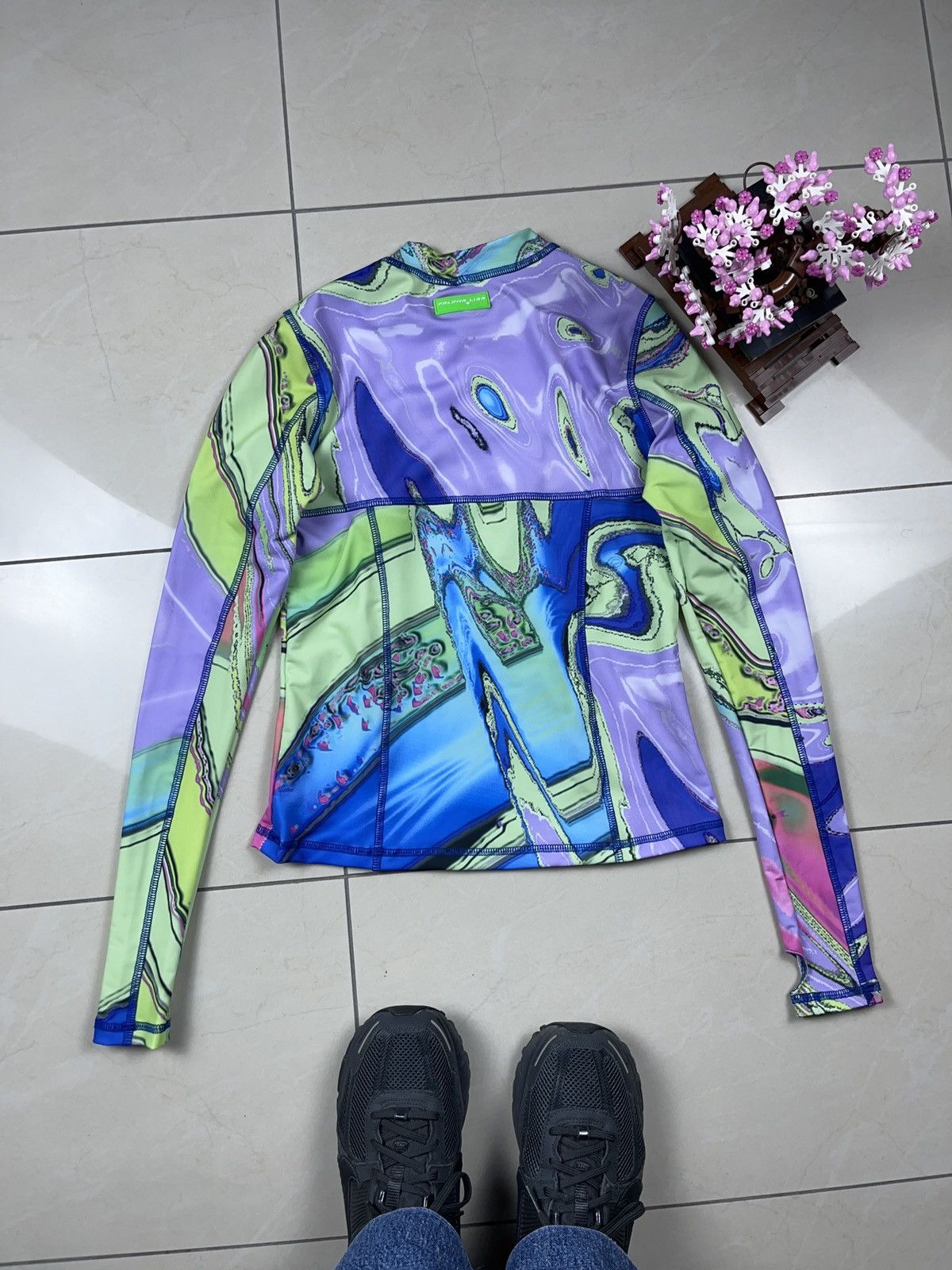Designer ➕ paloma lira rare new wave designer Acid sport top ls Size L / US 10 / IT 46 - 3 Thumbnail